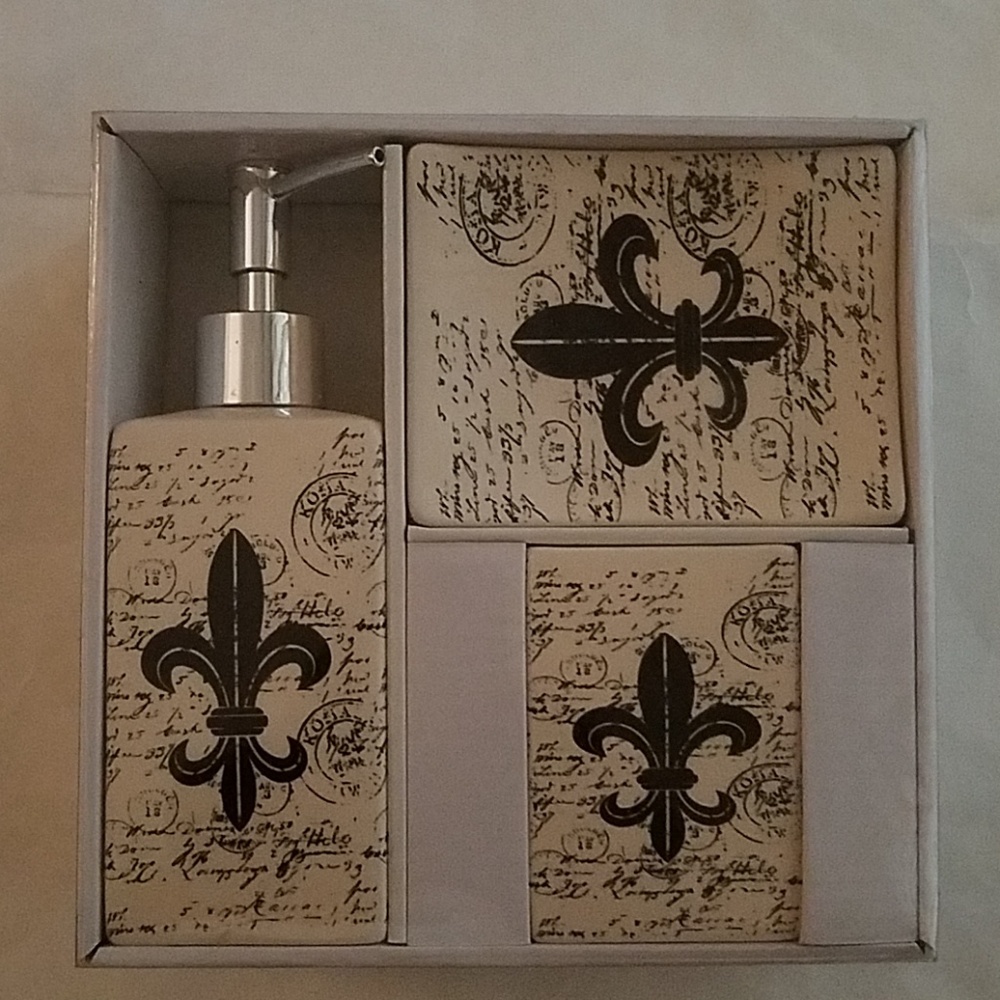 Ceramic Set Lotion Tumbler Sop Dish